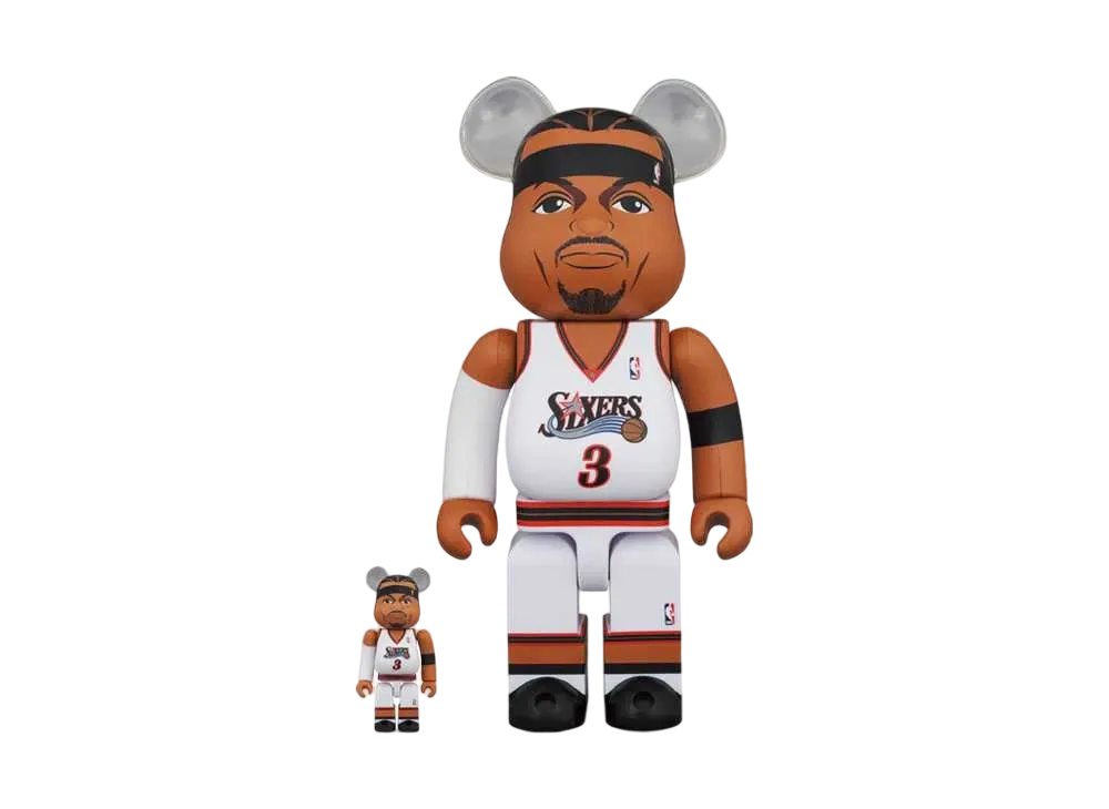 Bearbrick Allen Iverson (Philadelphia 76ers)100% & 400%