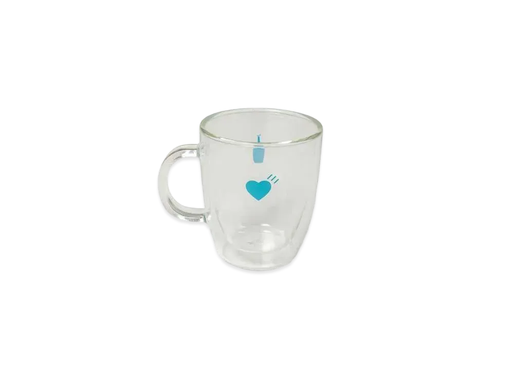 HUMAN MADE Blue Bottle Coffee DOUBLE WALL GLASS MUG "Clear"