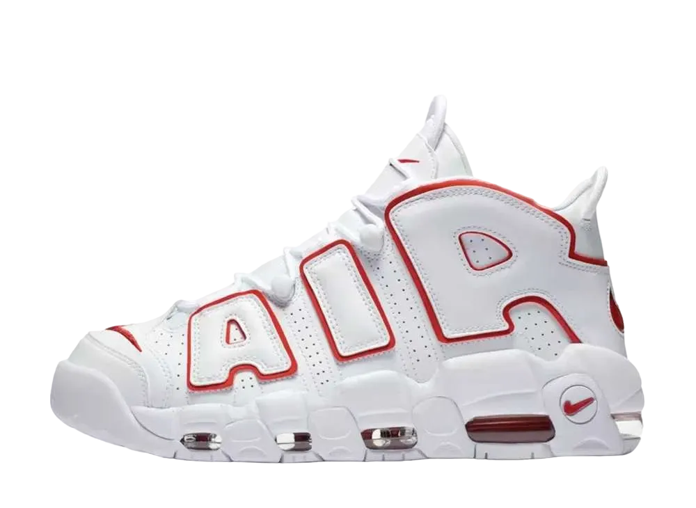 NIKE AIR MORE UPTEMPO "WHITE/VARSITY RED" (2018)