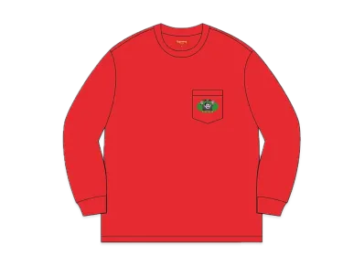 Supreme Vampire Boy L/S Pocket Tee "Red"