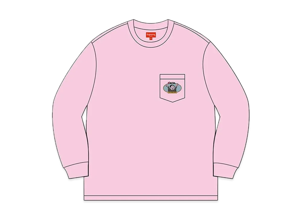 Supreme Vampire Boy L/S Pocket Tee "Pink"