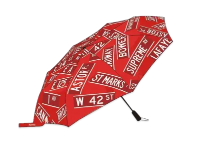 Supreme / ShedRain® Street Signs Umbrella "Red"