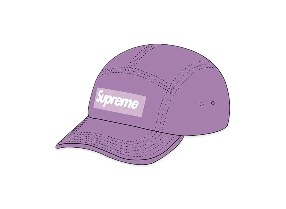Supreme Leather Camp Cap "Lavender"