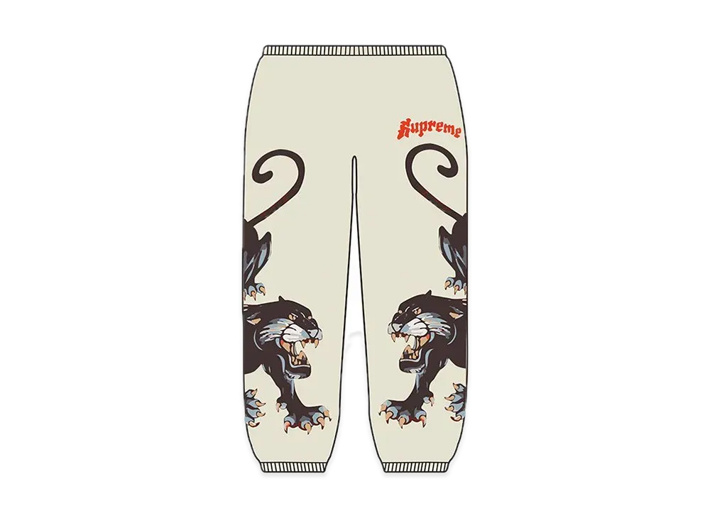 Supreme Panther Sweatpant "Natural"