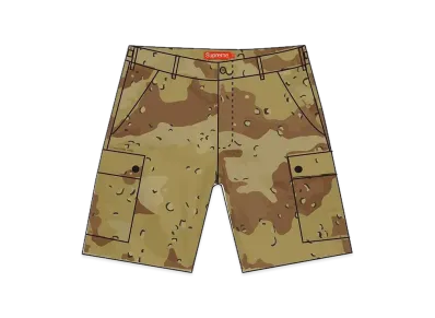 Supreme Overdyed Camo Cargo Short "Green"