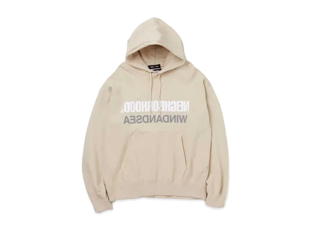 NEIGHBORHOOD WIND AND SEA NHWDS / C-HOODED . LS "Beige"