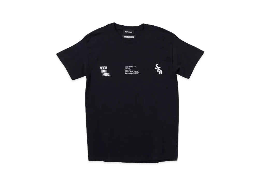 NEIGHBORHOOD WIND AND SEA NHWDS-3 / C-TEE . SS "Black"