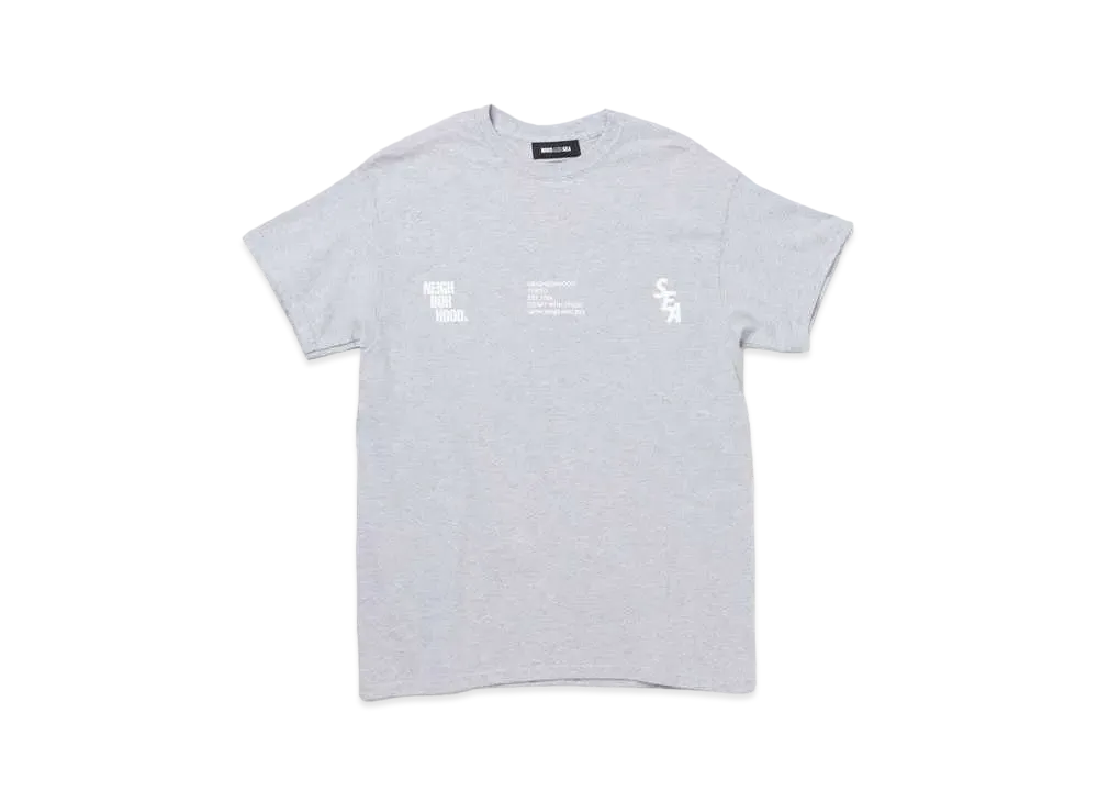 NEIGHBORHOOD WIND AND SEA NHWDS-3 / C-TEE . SS "Grey"