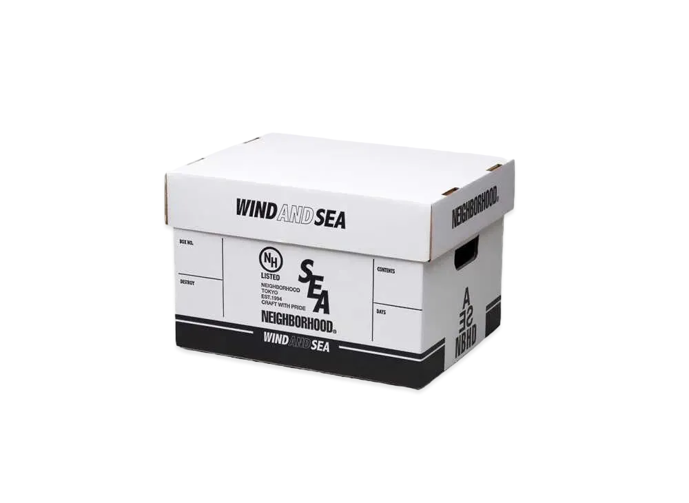 NEIGHBORHOOD WIND AND SEA NHWDS / P-STORAGE BOX "White"
