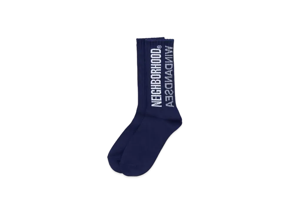 NEIGHBORHOOD WIND AND SEA NHWDS / CA-SOCKS "Navy"