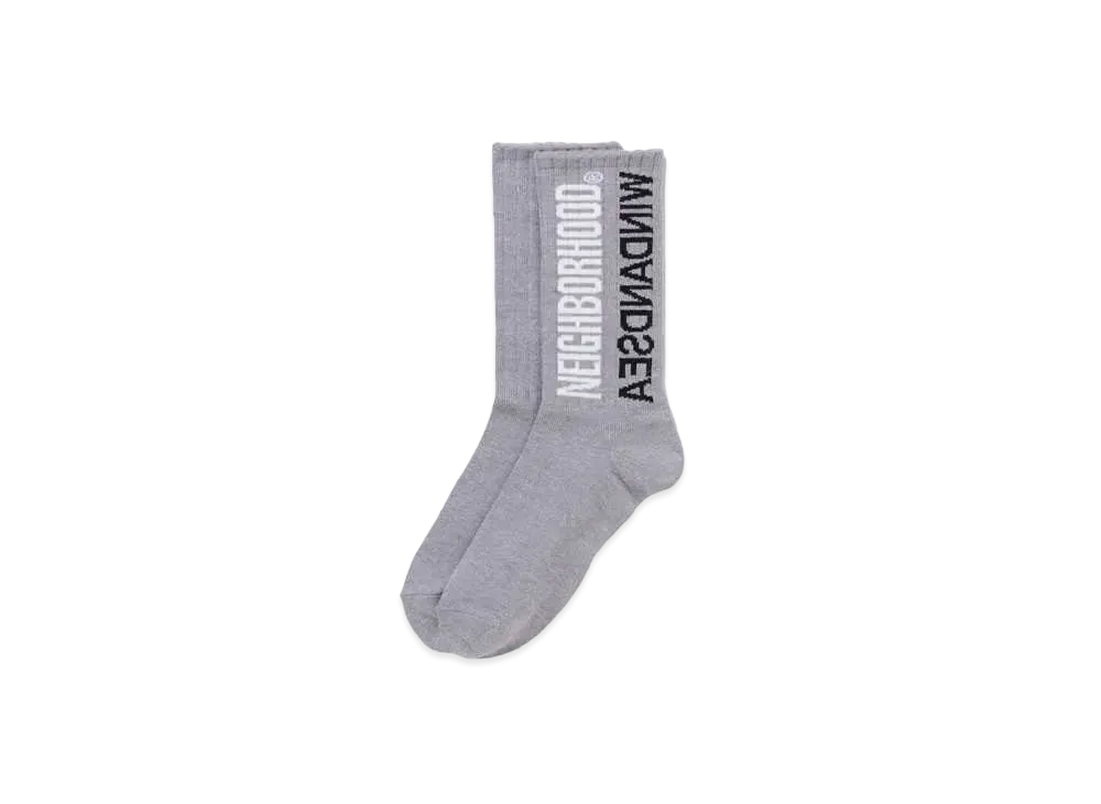 NEIGHBORHOOD WIND AND SEA NHWDS / CA-SOCKS "Grey"