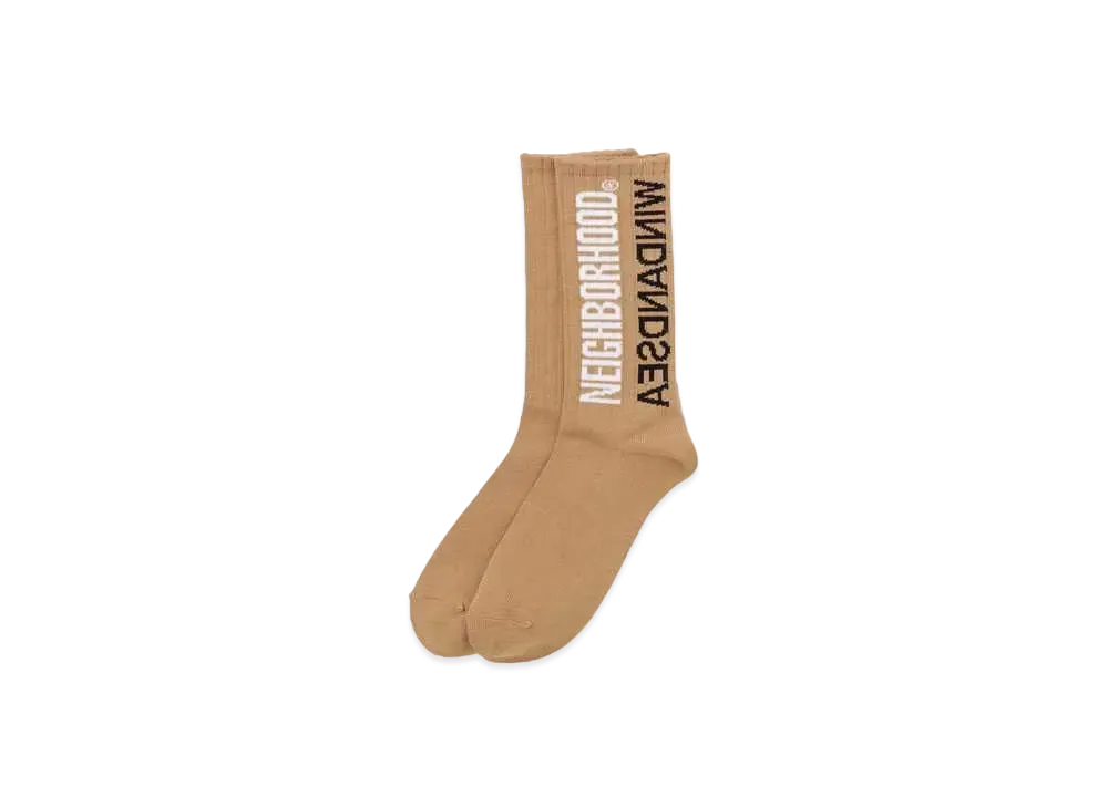 NEIGHBORHOOD WIND AND SEA NHWDS / CA-SOCKS "Beige"