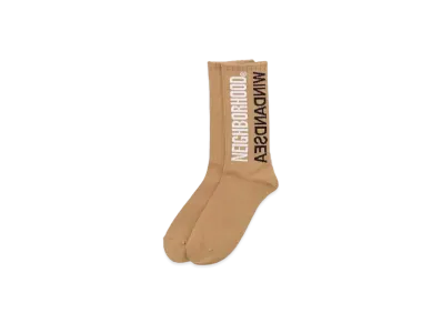 NEIGHBORHOOD WIND AND SEA NHWDS / CA-SOCKS "Beige"