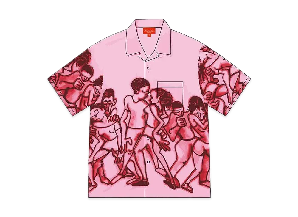 Supreme Dancing Rayon S/S Shirt "Pink"