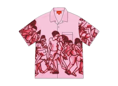 Supreme Dancing Rayon S/S Shirt "Pink"
