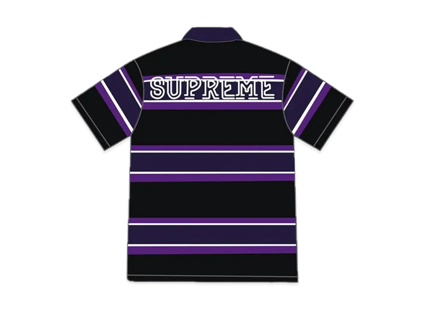 Supreme Stripe Velour Polo Supreme Stripe Velour Polo