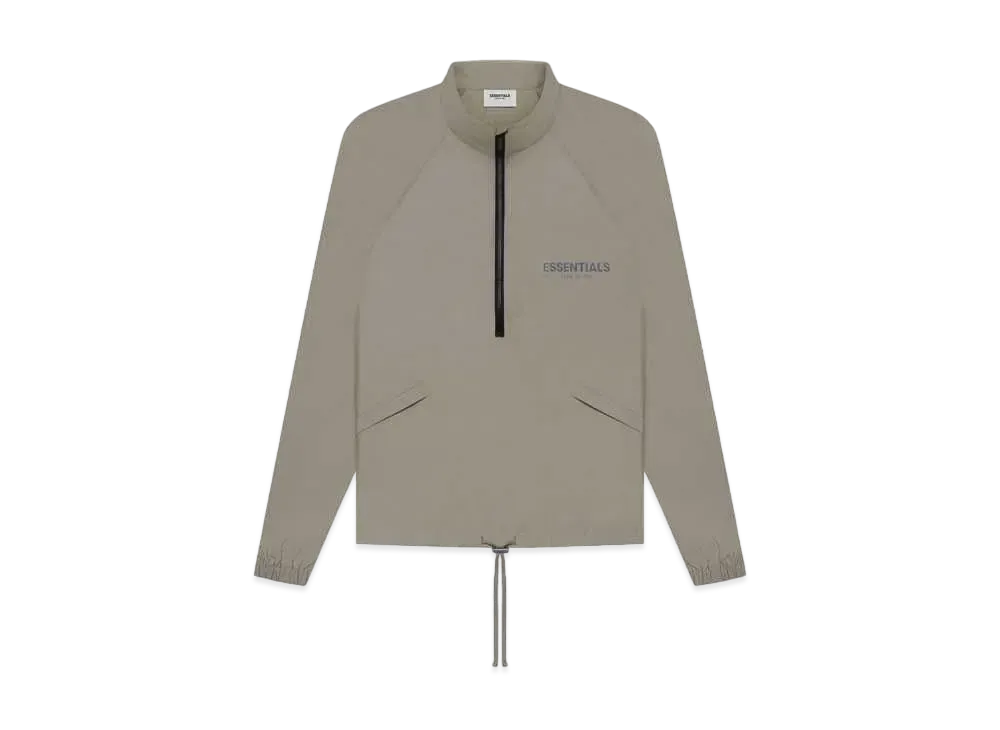 FEAR OF GOD ESSENTIALS Half Zip Track Jacket "Taupe"