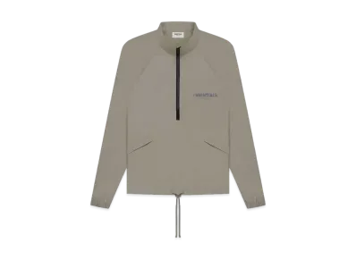 FEAR OF GOD ESSENTIALS Half Zip Track Jacket "Taupe"