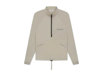 FEAR OF GOD ESSENTIALS Half Zip Track Jacket "Moss"