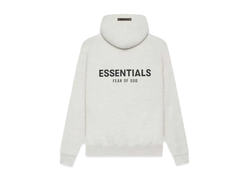 フィアオブゴッド エッセンシャルズ プルオーバー フーディー "ライト ヘザー オートミール"