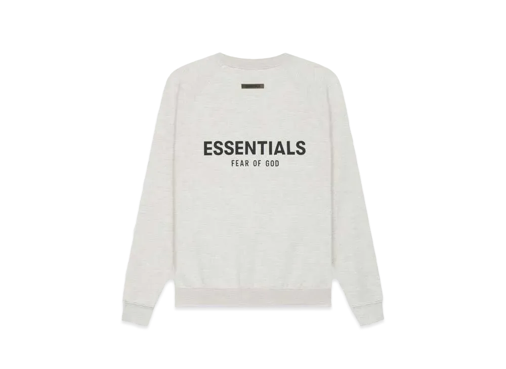 FEAR OF GOD ESSENTIALS Pull-Over Crewneck "Light Heather Oatmeal"