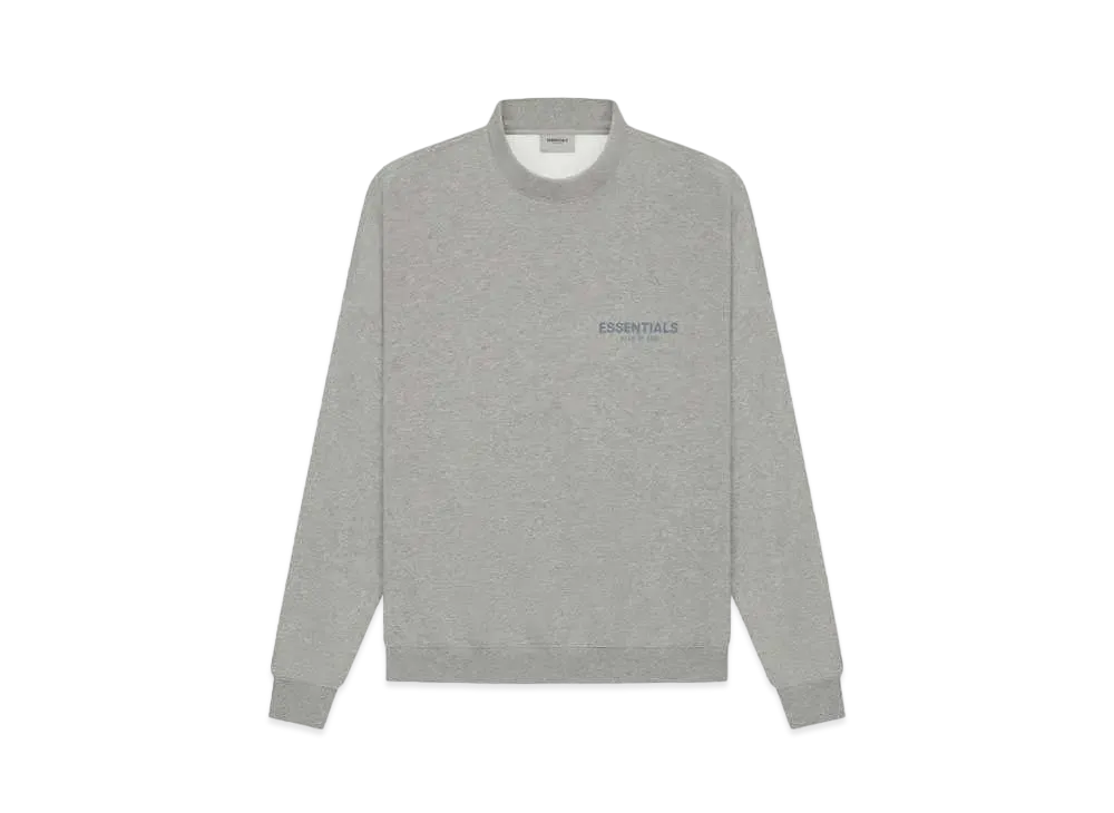 FEAR OF GOD ESSENTIALS Pullover Mockneck "Dark Heather Oatmeal"