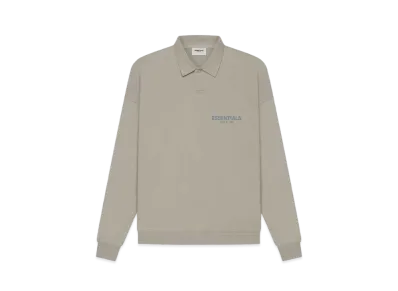 FEAR OF GOD ESSENTIALS Long Sleeve French Terry Polo "Moss"