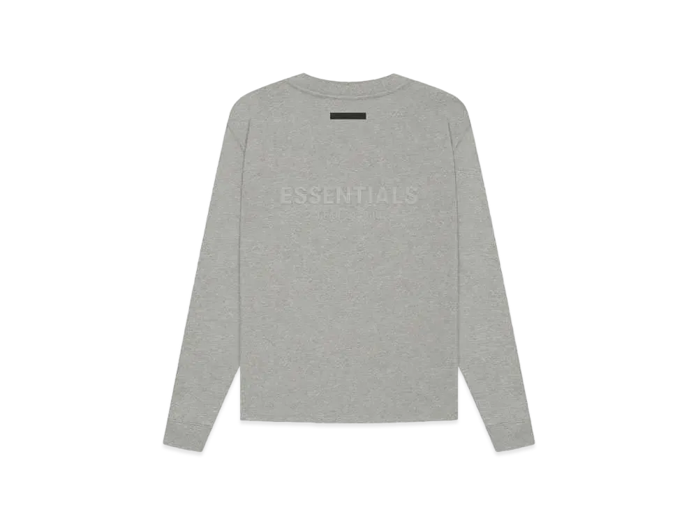 FEAR OF GOD ESSENTIALS Long Sleeve Tee "Dark Heather Oatmeal"