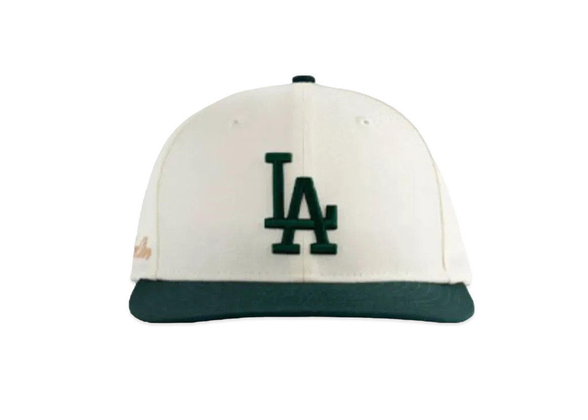 ニューエラ エメレオンドレ ドジャース ハット "アイボリー/グリーン"