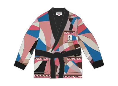 Supreme / Emilio Pucci® Silk Smoking Jacket "Pink"