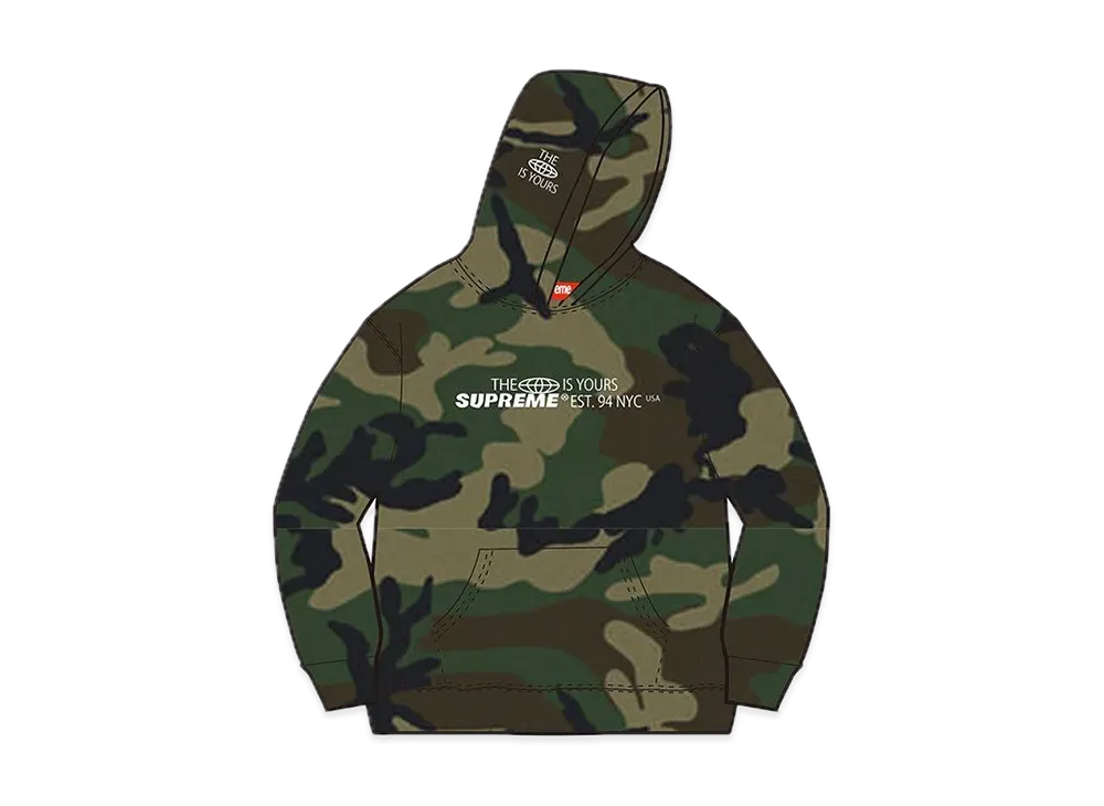 Supreme World Is Yours Hooded Sweatshirt "Camo"