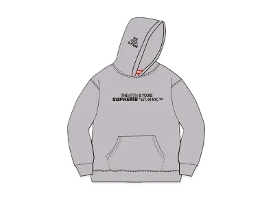 Supreme World Is Yours Hooded Sweatshirt "Grey"