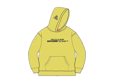 Supreme World Is Yours Hooded Sweatshirt "Yellow"