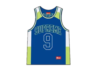 Supreme Terry Basketball Jersey "Blue"