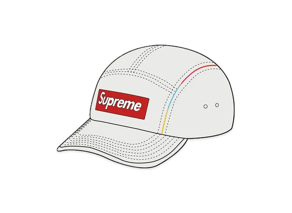 Supreme Gradient Piping Camp Cap "White"