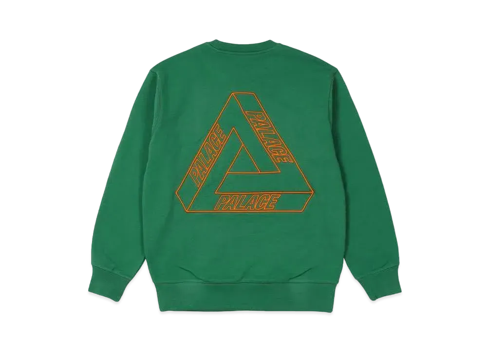 PALACE Outliner Mit Designer Crew "Green"