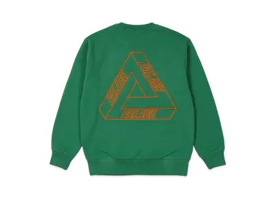 PALACE Outliner Mit Designer Crew "Green"
