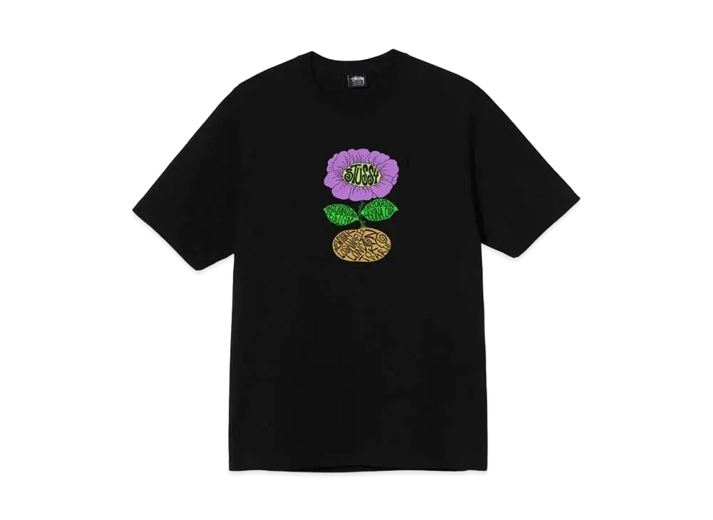 Stussy SUNFLOWER TEE "Black"