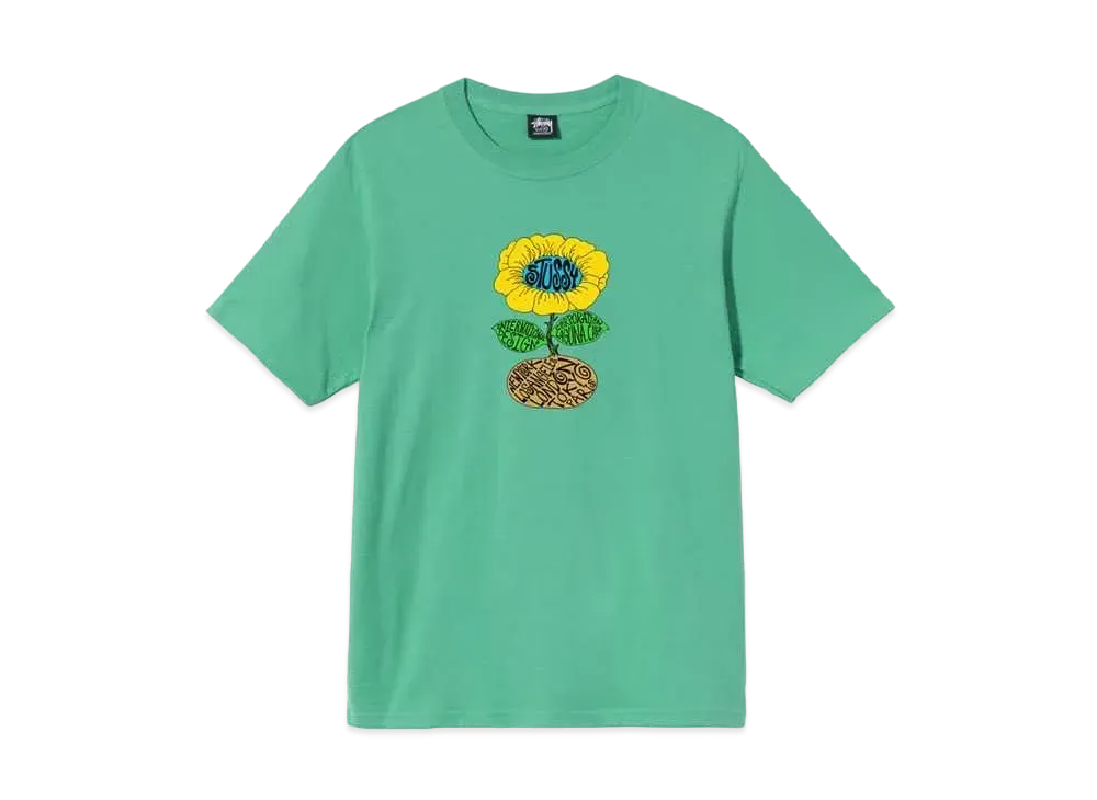 Stussy SUNFLOWER TEE "Green"