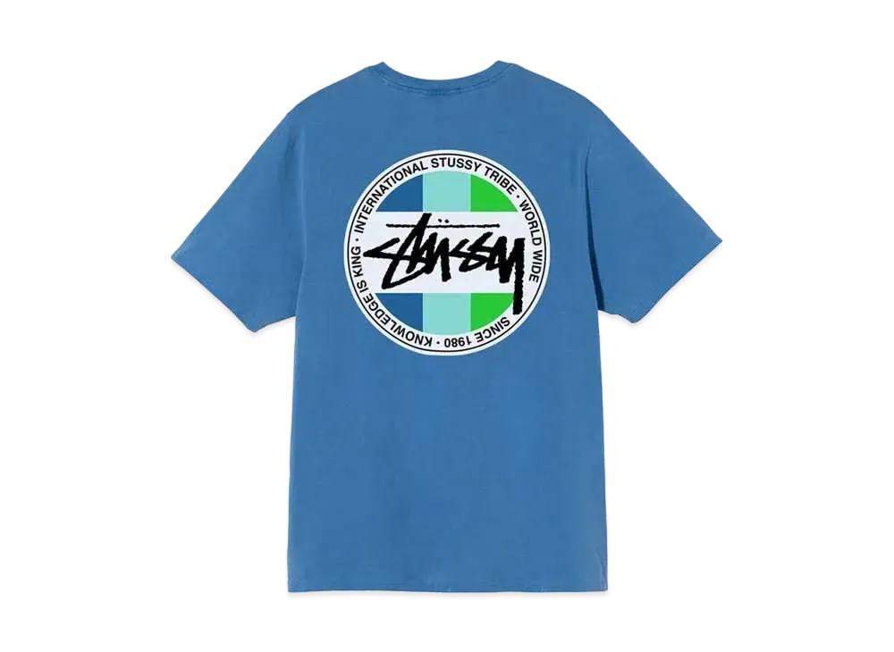 Stussy CLASSIC DOT DYED TEE "Blue"