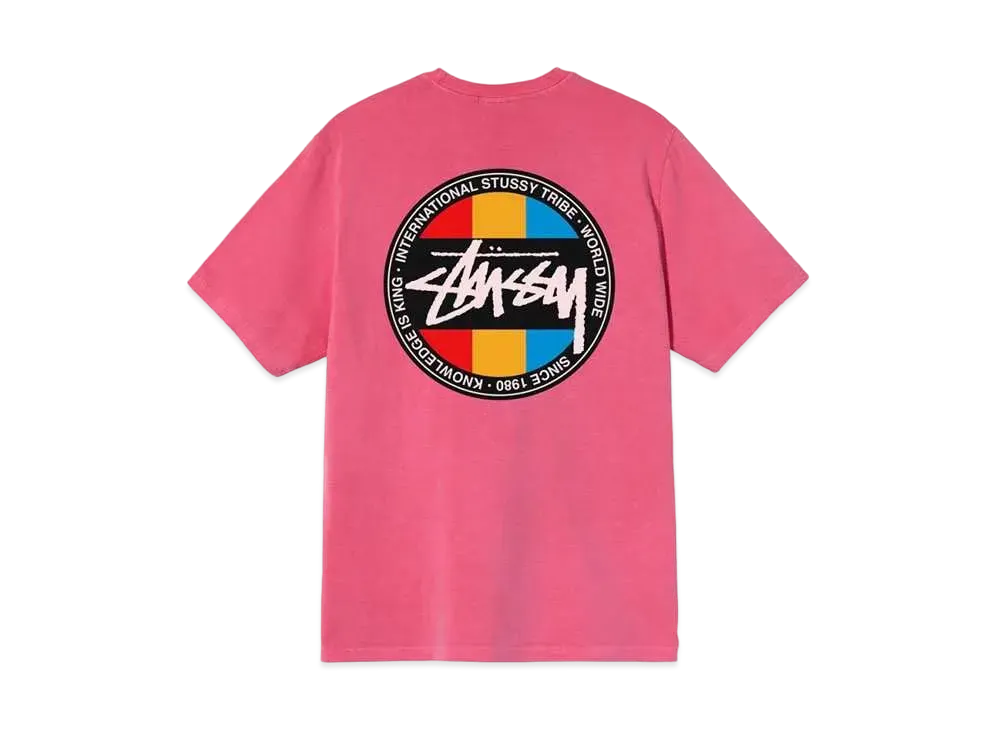 Stussy CLASSIC DOT DYED TEE "Pink"