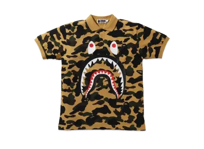 A BATHING APE 1ST CAMO SHARK POLO "Yellow"