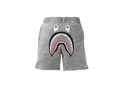 A BATHING APE SHARK SWEAT SHORTS "Grey"