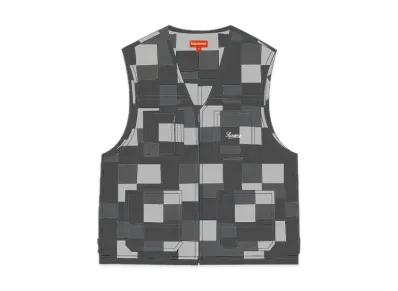 Supreme Patched Denim Vest "Black"