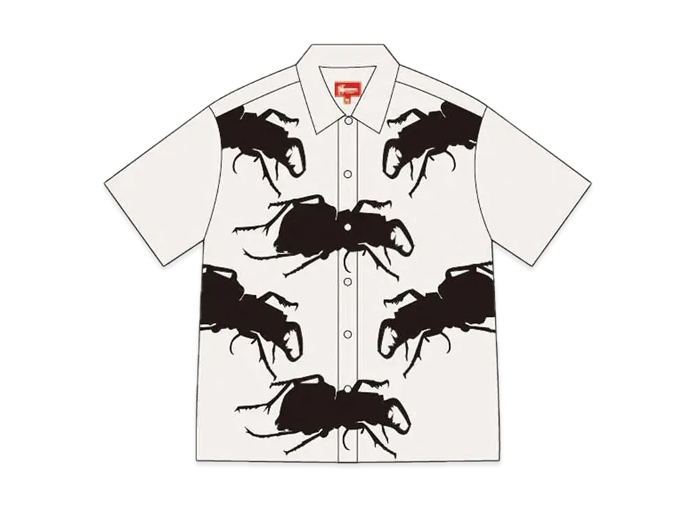 シュプリーム ビートル エスエス シャツ "ホワイト"