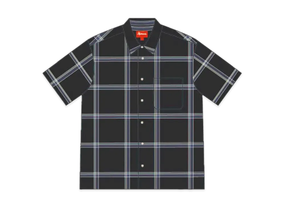 Supreme Lightweight Plaid S/S Shirt "Black"