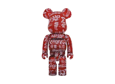 Bearbrick atmos × Coca-Cola CLEAR RED 1000%