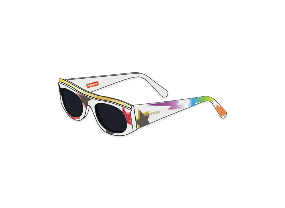 Supreme Goldtop Sunglasses "White"