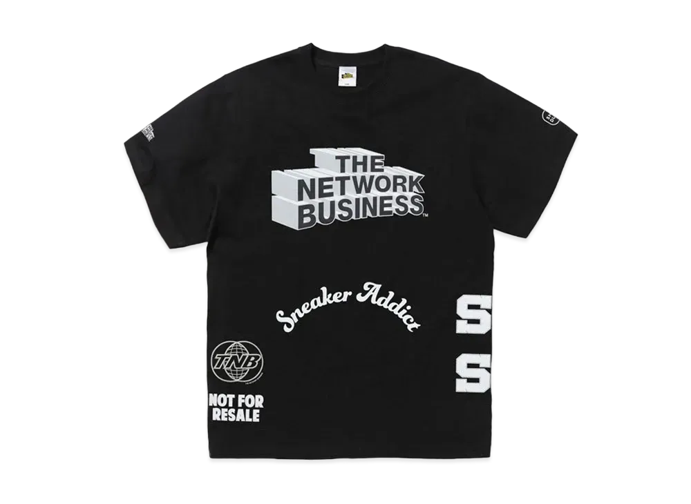 SNKRDUNK × THE NETWORK BUSINESS Tee "BLACK"