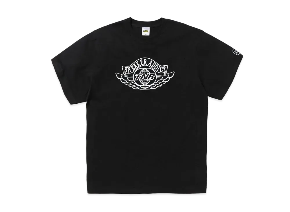 SNKRDUNK × THE NETWORK BUSINESS Tee "SNEAKER ADDICT BLACK"